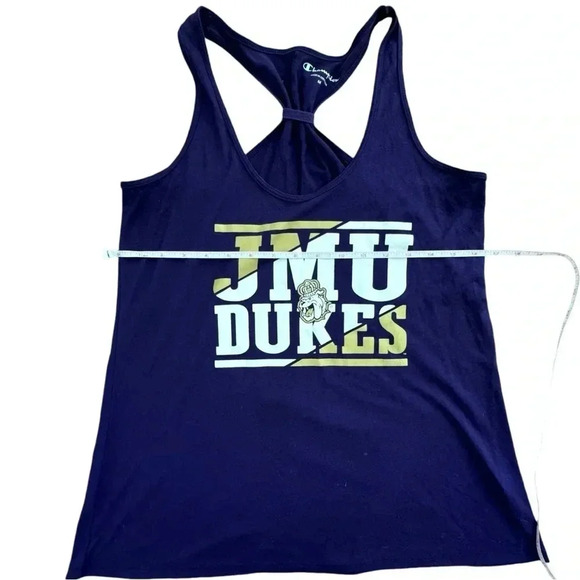 James Madison University Purple Flowy Tank Top, JMU Football Workout Gym - Picture 7 of 11